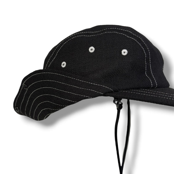 【NO CAP|ノーキャップ】PANAMA LOOK LONG BILL 2WAY CAP/パナマルック ロングビル 2ウェイ キャップ(BLACK) 正規取扱店舗 公式オンライン通販 島根 松江