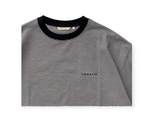 NARROW STRIPED T-SHIRT/ナローストライプTシャツ(BLACK×WHITE)　