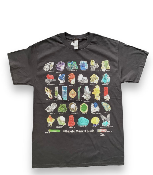 【ATLAS SCREEN PRINTING|アトラススクリーンプリンティング】S/S PRINT TEE "ALTIMATE MINERAL GUIDE"/S/S プリントティー"アルティメットミネラルガイド"(BLACK)