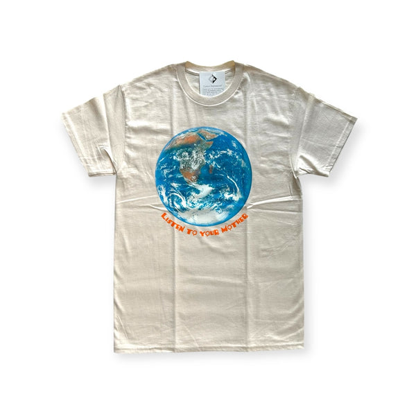 【ATLAS SCREEN PRINTING|アトラススクリーンプリンティング】VARIOUS PRINTS LISTEN TO YOUR MOTHER TEE/ヴェアリアスプリントリッスントゥーユアマザーティー(NATURAL)