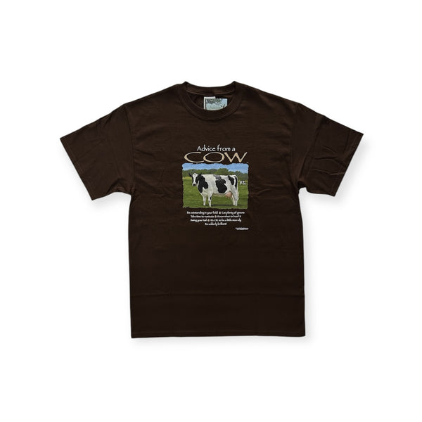 【ATLAS SCREEN PRINTING|アトラススクリーンプリンティング】VARIOUS PRINTS ADVICE COW/ヴェアリアスプリントアドバイスカウ(DARK CHOCOLATE)
