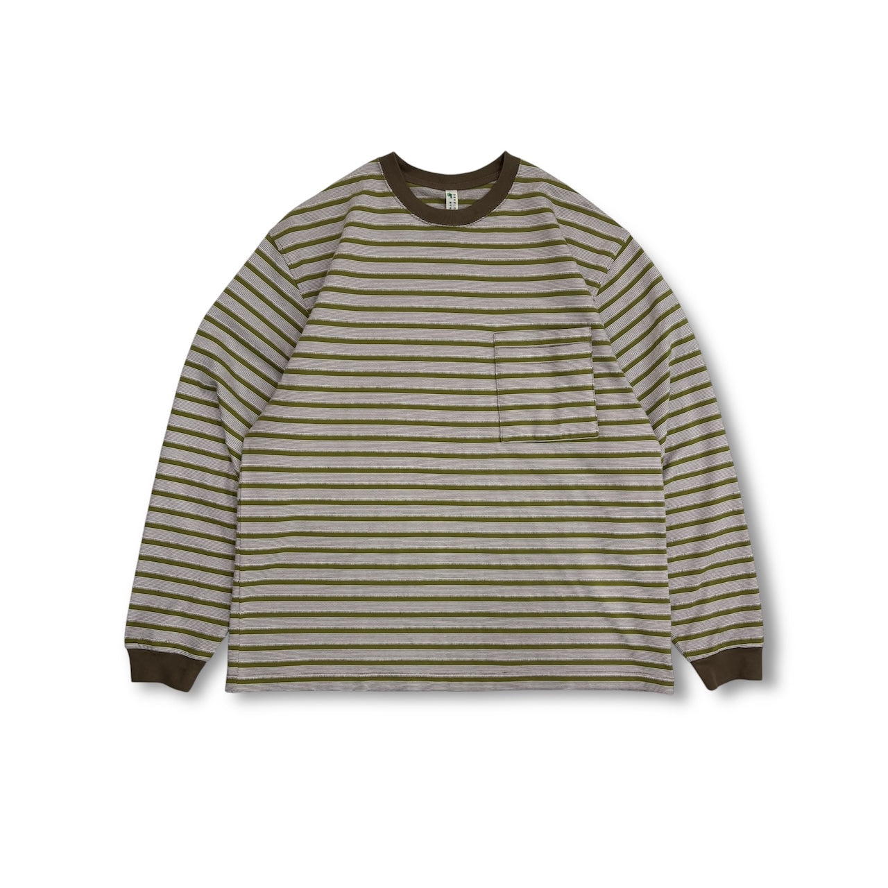 NOROLL|ノーロール】UNEVENNESS L/S TEE(GREEN , ORANGE)正規取扱店舗