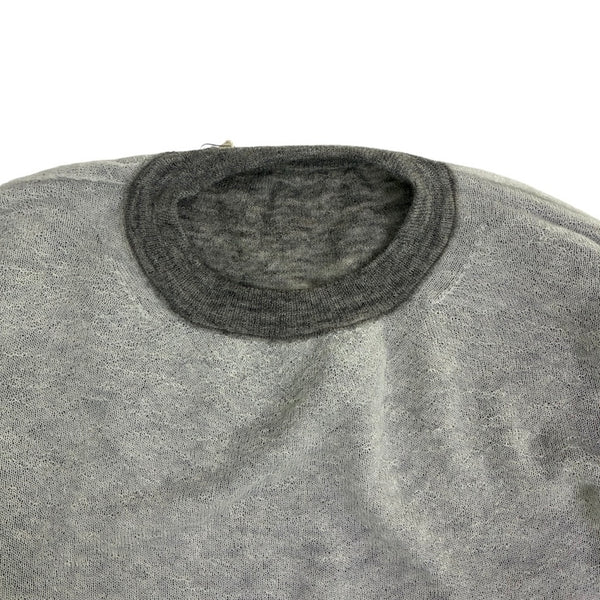【CREPUSCULE|クレプスキュール】W/G MOHAIR REVERSIBLE P/O(GRAY/L.GRAY , BLACK/GRAY) 正規取扱店舗 公式オンライン通販 島根 松江 モヘアセーター モヘアニット リバーシブル