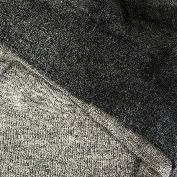 【CREPUSCULE|クレプスキュール】W/G MOHAIR REVERSIBLE P/O(GRAY/L.GRAY , BLACK/GRAY) 正規取扱店舗 公式オンライン通販 島根 松江 モヘアセーター モヘアニット リバーシブル