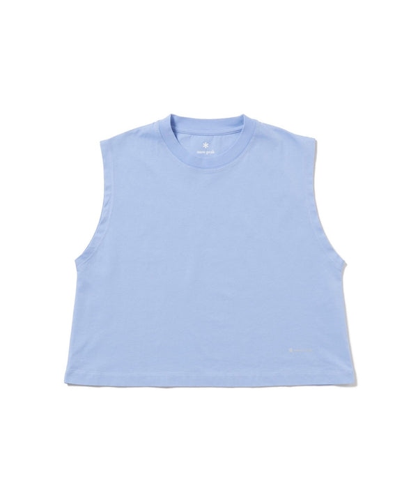 【SNOW PEAK|スノーピーク】W'S OG MERCERIZED SLEEVELESS T-SHIRT/ウィメンズOGマーセライズドスリーブレスTシャツ(OFF WHITE , BLUE , BLACK)