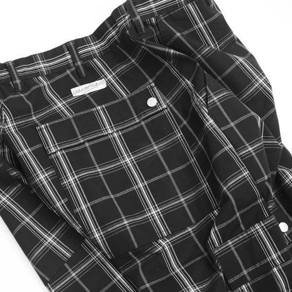 【YARDSALE|ヤードセール】YS PLAID CARGOS/YS プラッドカーゴ(BLACK)