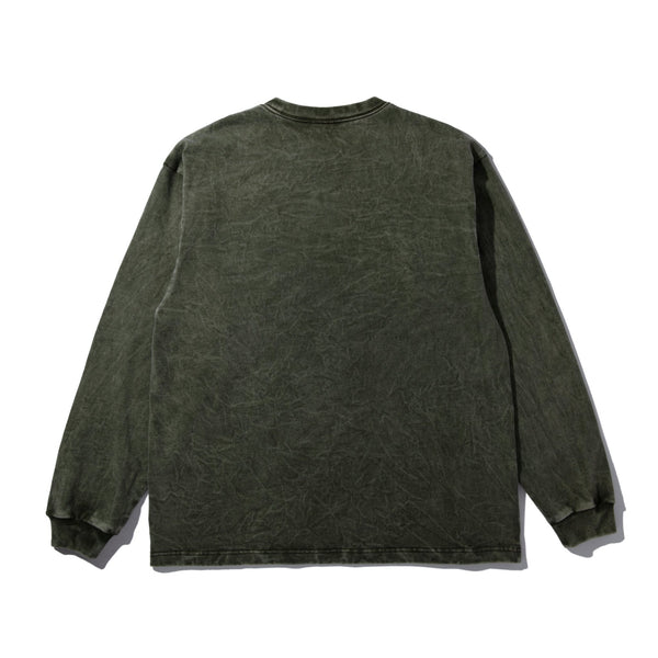 【ACY|エーシー】GDYE HEAVY WEIGHT L/S TEE/ガーメントダイ ヘビーウェイトLS Tシャツ(GREEN) - STREAM【ACY|エーシー】GDYE HEAVY WEIGHT L/S TEE/ガーメントダイ ヘビーウェイトLS Tシャツ(GREEN)STREAMM