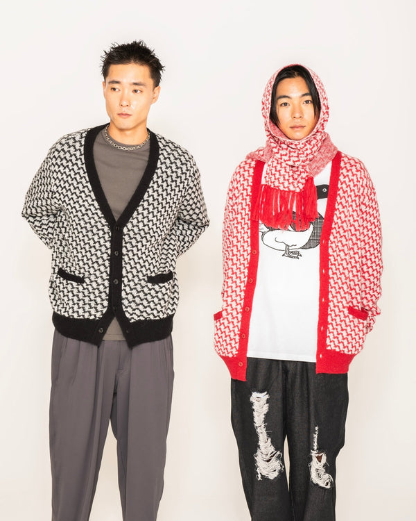 【ACY|エーシー】KPATTERN CARDIGAN/パターンカーディガン(BLACK) - STREAM【ACY|エーシー】KPATTERN CARDIGAN/パターンカーディガン(BLACK)STREAMBLACKL