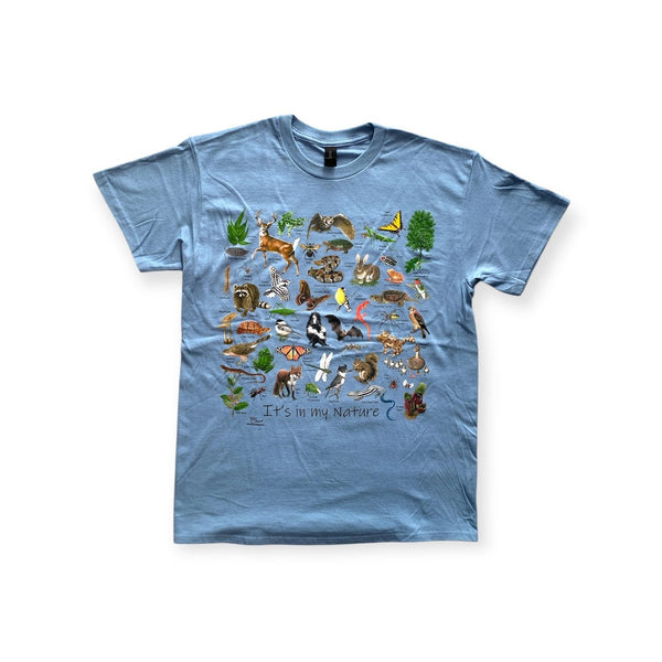 【ATLAS SCREEN PRINTING|アトラススクリーンプリンティング】IT'S IN MY NATURE TEE/イッツインマイネイチャーティー(BLUE) - STREAM【ATLAS SCREEN PRINTING|アトラススクリーンプリンティング】IT'S IN MY NATURE TEE/イッツインマイネイチャーティー(BLUE)STREAMS