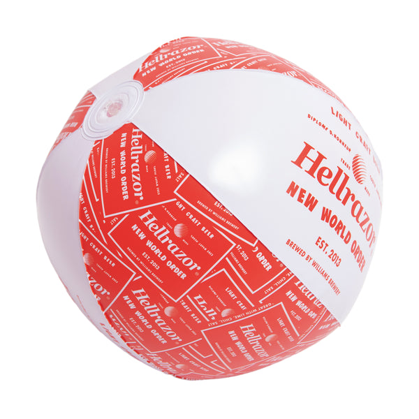 NWO BEER LABEL BEACH BALL design by TOYA HORIUCHI/NWO ビアラベルビーチボールdesign by TOYA HORIUCHI(RED)
