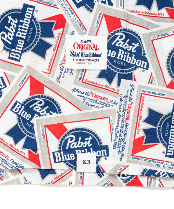 【BEDWIN |ベドウィン】Pabst Ex. S/S OPEN COLLAR SHIRT "COLIN" (MIX) - STREAM【BEDWIN |ベドウィン】Pabst Ex. S/S OPEN COLLAR SHIRT "COLIN" (MIX)STREAML