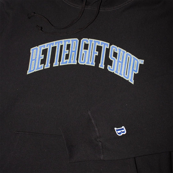 【BETTER | ベター】COLLEGIATE HOODED SWEATSHIRT/カレッジエイト フーデットスウェットシャツ(BLACK) - STREAM【BETTER | ベター】COLLEGIATE HOODED SWEATSHIRT/カレッジエイト フーデットスウェットシャツ(BLACK)STREAMM
