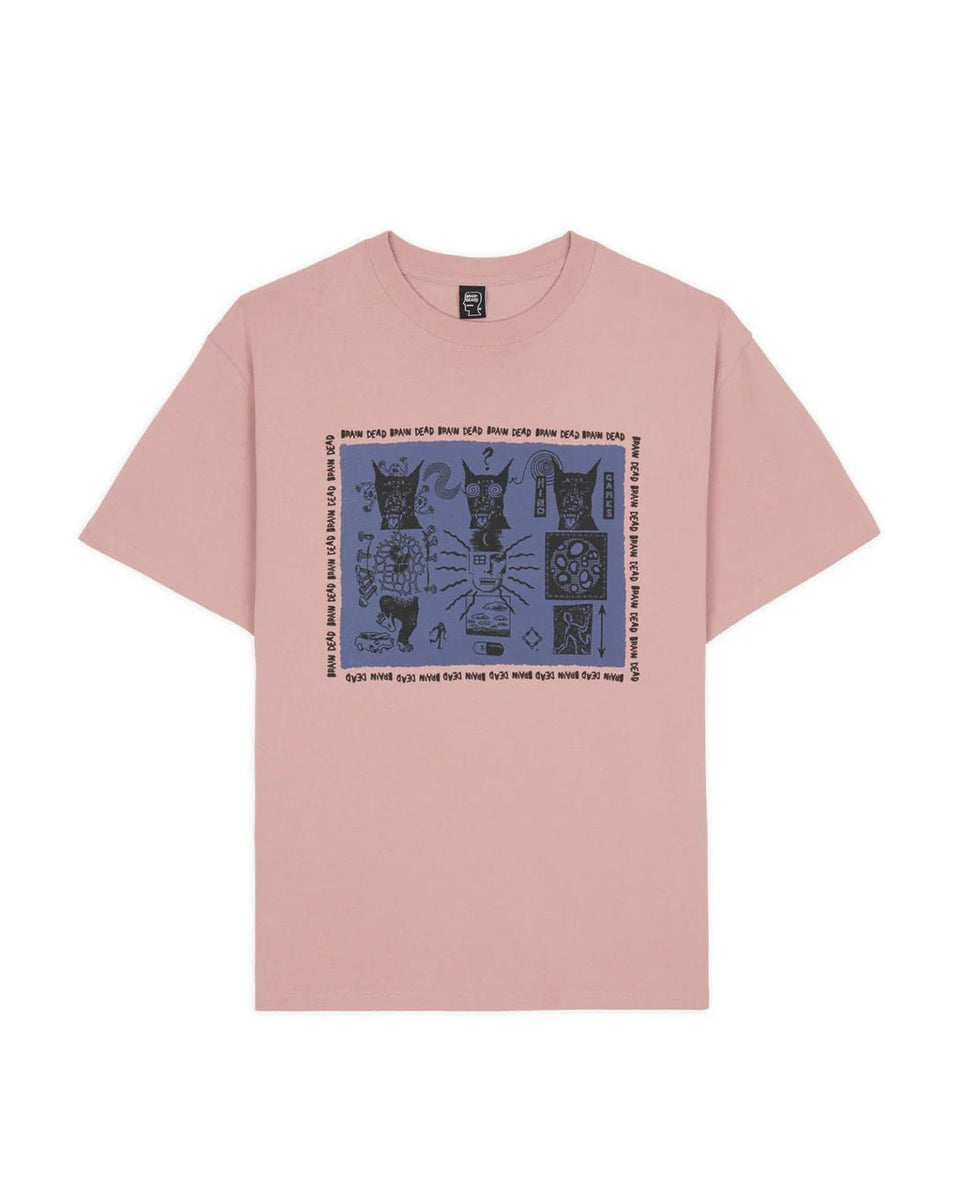 BRAIN DEAD|ブレインデッド】MIND GAMES T-SHIRT(MAUVE)正規通販 公式