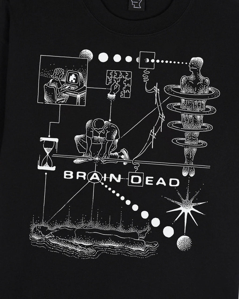 BRAIN DEAD|ブレインデッド】MIND PUZZLE T-SHIRT(BLACK) 正規通販
