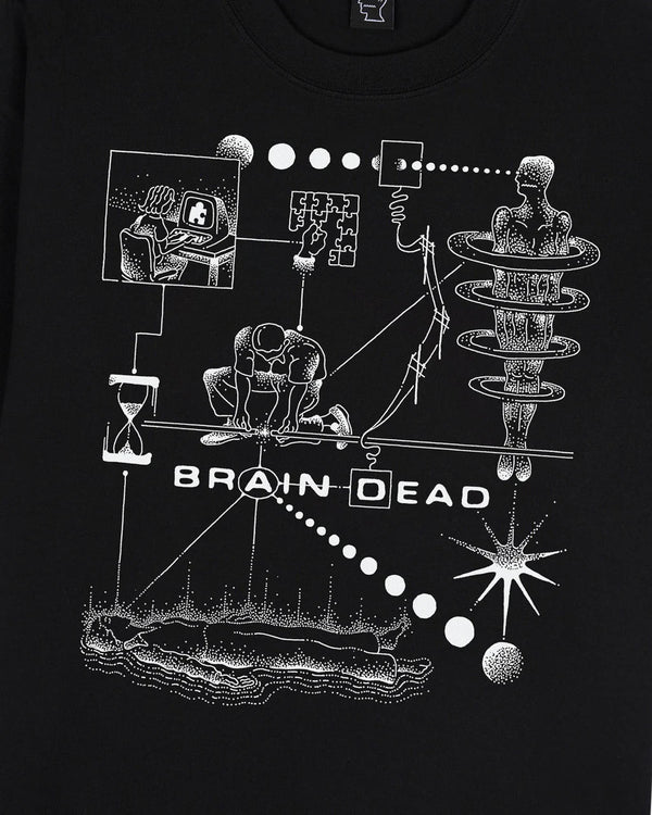 【BRAIN DEAD|ブレインデッド】MIND PUZZLE T - SHIRT/マインドパズルTシャツ(BLACK) - STREAM【BRAIN DEAD|ブレインデッド】MIND PUZZLE T - SHIRT/マインドパズルTシャツ(BLACK)STREAMM