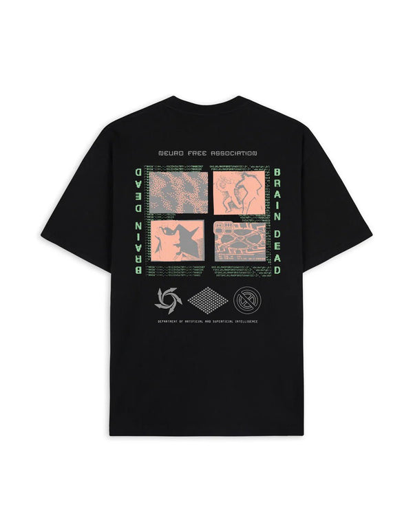 【BRAIN DEAD|ブレインデッド】NEURO FREE ASSOCIATION T - SHIRT/ニューロフリーアソシエーションTシャツ(WASHED BLACK) - STREAM【BRAIN DEAD|ブレインデッド】NEURO FREE ASSOCIATION T - SHIRT/ニューロフリーアソシエーションTシャツ(WASHED BLACK)STREAMM