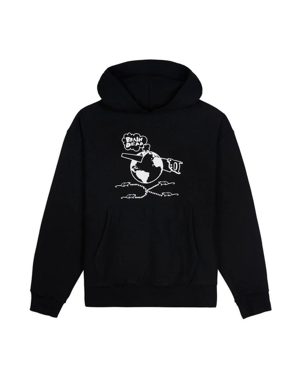 BRAIN DEAD|ブレインデッド】RADICAL TENSION HOODIE(BLACK