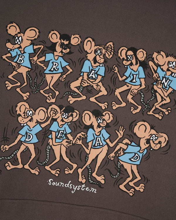 【BRAIN DEAD|ブレインデッド】RATDANCE SOUNDSYSTEM HOODIE/ラットダンスサウンドシステムフーディー(CLAY) - STREAM【BRAIN DEAD|ブレインデッド】RATDANCE SOUNDSYSTEM HOODIE/ラットダンスサウンドシステムフーディー(CLAY)STREAMM