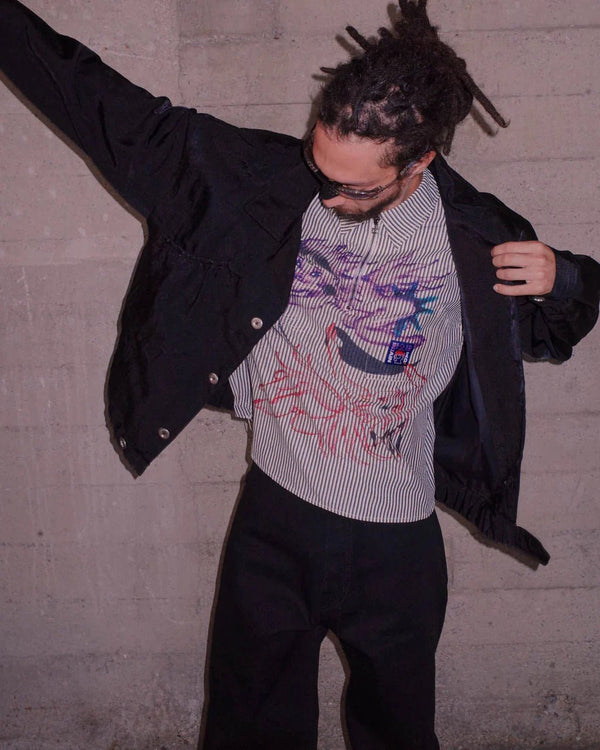 【BRAIN DEAD|ブレインデッド】TITAN BOMBER JACKET/タイタンボンバージャケット(BLACK) - STREAM【BRAIN DEAD|ブレインデッド】TITAN BOMBER JACKET/タイタンボンバージャケット(BLACK)STREAMBLACKM