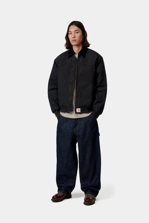 【CARHARTT WIP|カーハートWIP】OG SANTA FE JACKET/OG サンタフェジャケット(BLACK/BLACK STONE CANVAS , RAVEN/BLACK STONE CANVAS) 正規取扱店舗 公式オンライン通販 島根 松江 26FW 復刻 ワークウェア