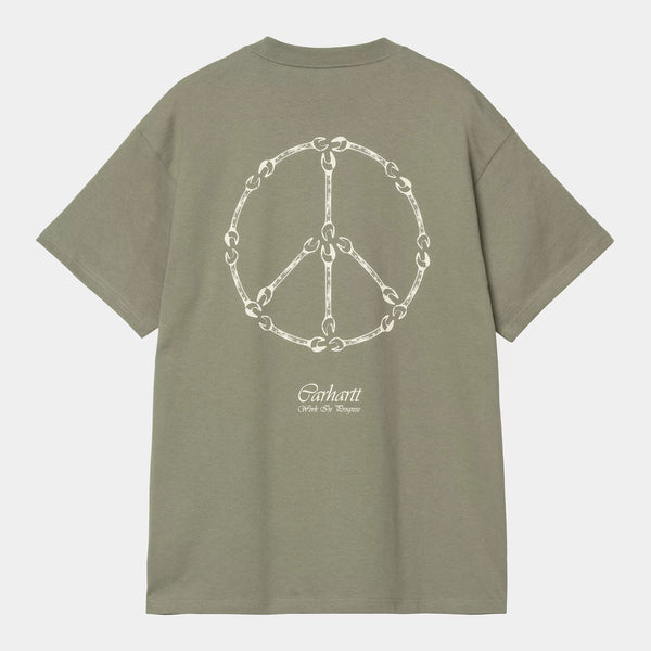 【CARHARTT WIP|カーハートWIP】S/S PEACE AND WORK T - SHIRT/S/SピースアンドワークTシャツ(GREEN/NATURAL , BLACK/WHITE) - STREAM【CARHARTT WIP|カーハートWIP】S/S PEACE AND WORK T - SHIRT/S/SピースアンドワークTシャツ(GREEN/NATURAL , BLACK/WHITE)STREAMGREEN/NATURALS