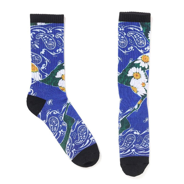 【CHALLENGER|チャレンジャー】DAISY SOCKS /デイジーソックス(BLUE) - STREAM【CHALLENGER|チャレンジャー】DAISY SOCKS /デイジーソックス(BLUE)STREAMONE SIZE