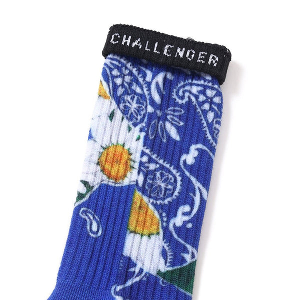 【CHALLENGER|チャレンジャー】DAISY SOCKS /デイジーソックス(BLUE) - STREAM【CHALLENGER|チャレンジャー】DAISY SOCKS /デイジーソックス(BLUE)STREAMONE SIZE