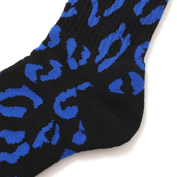 【CHALLENGER|チャレンジャー】LEOPARD SOCKS/レオパードソックス(BLACK/BLUE,OLIVE/BLACK)