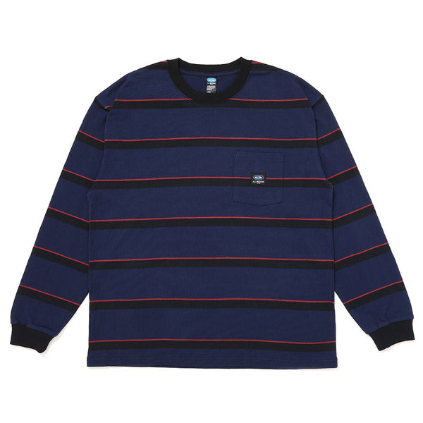 【CHALLENGER|チャレンジャー】L/S AUTHENTIC BORDER TEE(NAVY,BLACK)