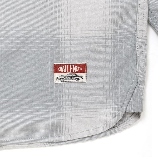 【CHALLENGER|チャレンジャー】L/S SHADOW CHECK SHIRT/ L/Sシャドウチェックシャツ(GRAY) - STREAM【CHALLENGER|チャレンジャー】L/S SHADOW CHECK SHIRT/ L/Sシャドウチェックシャツ(GRAY)STREAMGRAYM
