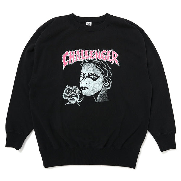 【CHALLENGER|チャレンジャー】PUNK GIRL C/N SWEAT/パンクガールC/Nスウェット(BLACK) - STREAM【CHALLENGER|チャレンジャー】PUNK GIRL C/N SWEAT/パンクガールC/Nスウェット(BLACK)STREAML