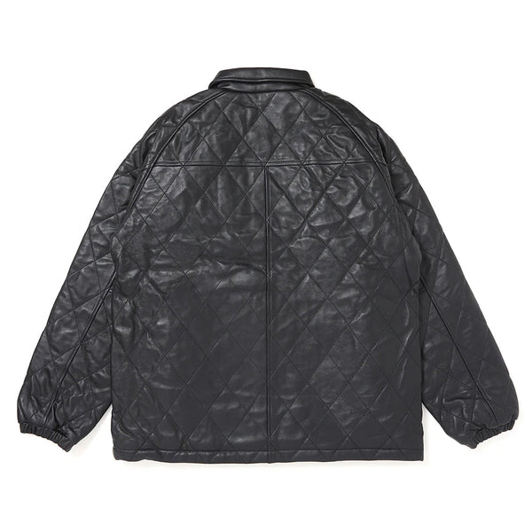 【CHALLENGER|チャレンジャー】QUILTING LEATHER JACKET/キルティングレザージャケット(GRAY,BLACK) - STREAM【CHALLENGER|チャレンジャー】QUILTING LEATHER JACKET/キルティングレザージャケット(GRAY,BLACK)STREAMBLACKM