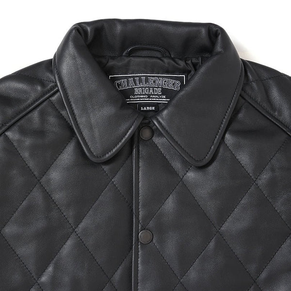 【CHALLENGER|チャレンジャー】QUILTING LEATHER JACKET/キルティングレザージャケット(GRAY,BLACK) - STREAM【CHALLENGER|チャレンジャー】QUILTING LEATHER JACKET/キルティングレザージャケット(GRAY,BLACK)STREAMBLACKM