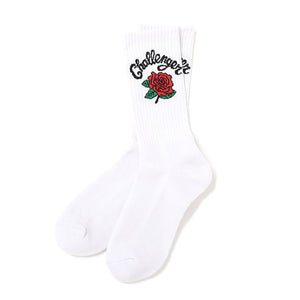 【CHALLENGER|チャレンジャー】ROSE SOCKS /ローズソックス(WHITE,PURPLE) - STREAM【CHALLENGER|チャレンジャー】ROSE SOCKS /ローズソックス(WHITE,PURPLE)STREAMホワイト