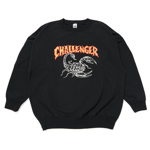 【CHALLENGER|チャレンジャー】SCORPION C/N SWEAT/スコーピオン C/N スウェット(BLACK) - STREAM【CHALLENGER|チャレンジャー】SCORPION C/N SWEAT/スコーピオン C/N スウェット(BLACK)STREAMM
