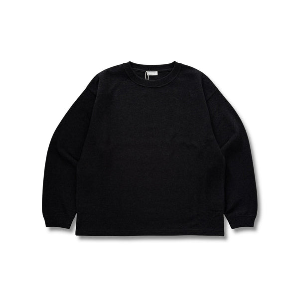 【CREPUSCULE|クレプスキュール】COTTON RAYON MOSS STITCH P/O/コットンレーヨンモスステッチプルオーバー(D.GREEN , NAVY , BLACK) - STREAM【CREPUSCULE|クレプスキュール】COTTON RAYON MOSS STITCH P/O/コットンレーヨンモスステッチプルオーバー(D.GREEN , NAVY , BLACK)STREAMBLACK0(S)