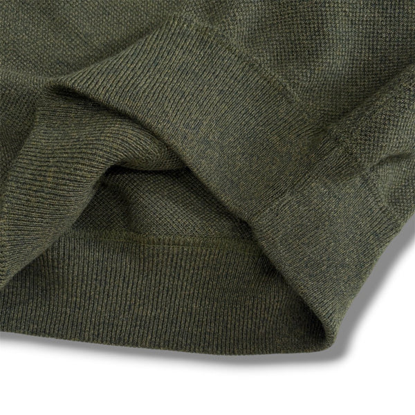 【CREPUSCULE|クレプスキュール】COTTON WOOL MOSS STITCH P/O(KHAKI , NAVY , BROWN , BLACK) 正規取扱店舗 公式オンライン通販 島根 松江 コットンニット 26FW