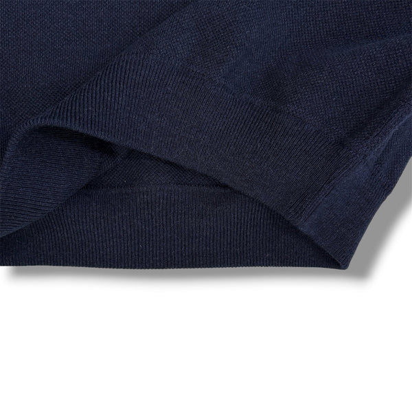 【CREPUSCULE|クレプスキュール】COTTON WOOL MOSS STITCH P/O(KHAKI , NAVY , BROWN , BLACK) 正規取扱店舗 公式オンライン通販 島根 松江 コットンニット 26FW