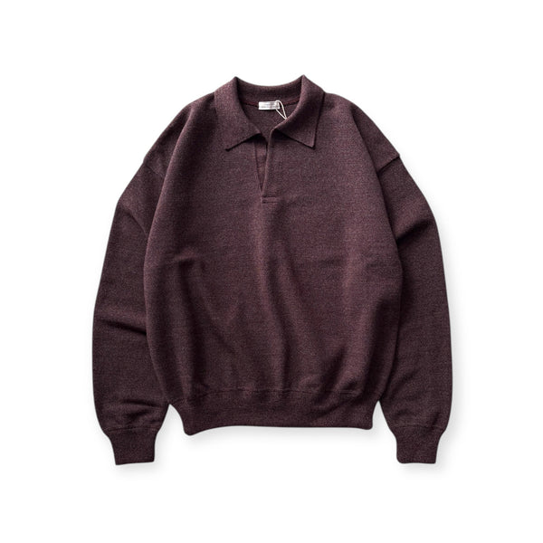 【CREPUSCULE|クレプスキュール】COTTON WOOL MOSS STITCH SKIPPER/コットンウール モスステッチ スキッパー(BLUE GRAY , BURGUNDY , CHARCOAL) - STREAM【CREPUSCULE|クレプスキュール】COTTON WOOL MOSS STITCH SKIPPER/コットンウール モスステッチ スキッパー(BLUE GRAY , BURGUNDY , CHARCOAL)STREAMBURGUNDY0