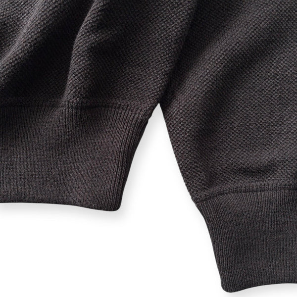 【CREPUSCULE|クレプスキュール】COTTON WOOL MOSS STITCH SKIPPER/コットンウール モスステッチ スキッパー(BLUE GRAY , BURGUNDY , CHARCOAL) - STREAM【CREPUSCULE|クレプスキュール】COTTON WOOL MOSS STITCH SKIPPER/コットンウール モスステッチ スキッパー(BLUE GRAY , BURGUNDY , CHARCOAL)STREAMCHARCOAL0