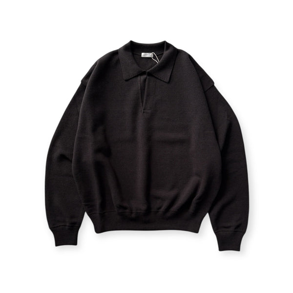 【CREPUSCULE|クレプスキュール】COTTON WOOL MOSS STITCH SKIPPER/コットンウール モスステッチ スキッパー(BLUE GRAY , BURGUNDY , CHARCOAL) - STREAM【CREPUSCULE|クレプスキュール】COTTON WOOL MOSS STITCH SKIPPER/コットンウール モスステッチ スキッパー(BLUE GRAY , BURGUNDY , CHARCOAL)STREAMCHARCOAL0