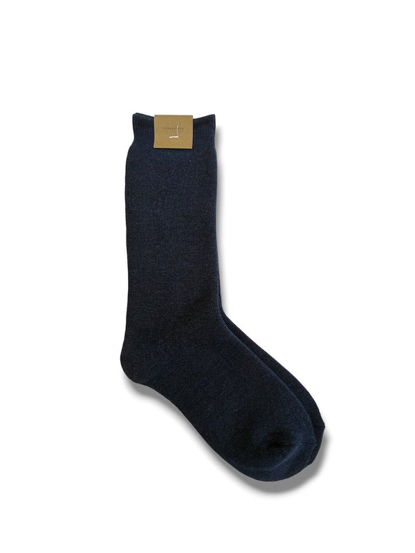 【CREPUSCULE|クレプスキュール】CO/WO SOX/コットンウールソックス(OATMEAL , L.GRAY , NAVY , BROWN , BLACK)