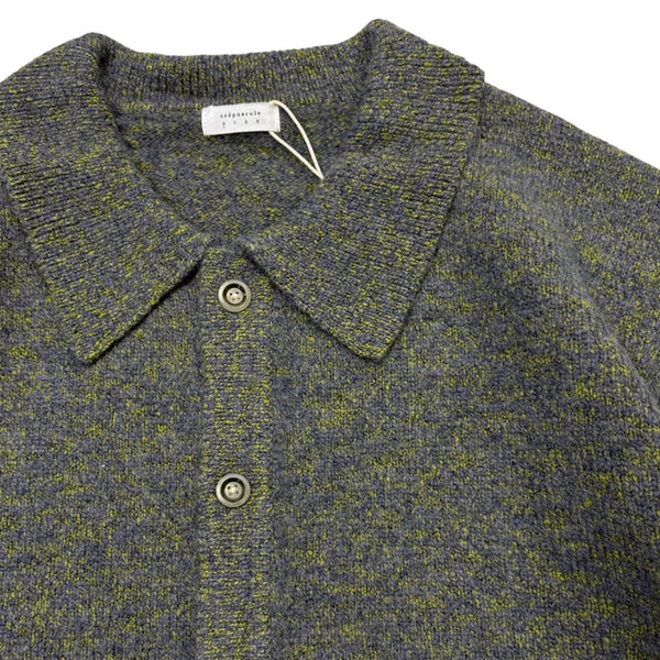【CREPUSCULE|クレプスキュール】M - G POLO CARDIGAN/M - Gポロカーディガン(GREY×GREEN , GREY×MUSTARD , GREY×BROWN) - STREAM【CREPUSCULE|クレプスキュール】M - G POLO CARDIGAN/M - Gポロカーディガン(GREY×GREEN , GREY×MUSTARD , GREY×BROWN)STREAMGREY×GREEN0