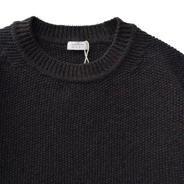 【CREPUSCULE|クレプスキュール】WOOL KANOKO P/0/ウールカノコ プルオーバー(WINE , GREEN , BLACK) - STREAM【CREPUSCULE|クレプスキュール】WOOL KANOKO P/0/ウールカノコ プルオーバー(WINE , GREEN , BLACK)STREAMBLACK0