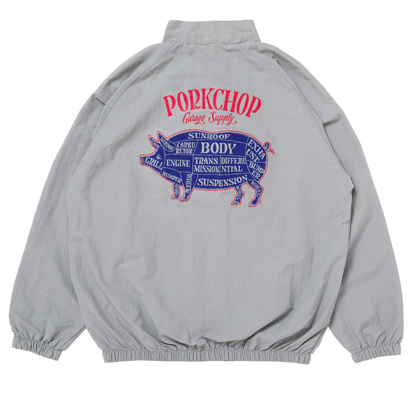 【PORKCHOP GARAGE SUPPLY|ポークチョップ ガレージ サプライ】PORK BACK NYLON JKT/ポークバックナイロンジャケット(BLACK,NAVY,GRAY)