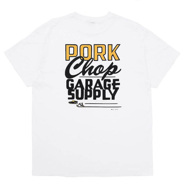 【PORKCHOP GARAGE SUPPLY|ポークチョップ ガレージ サプライ】MASA SCULP TEE B/マサスカルプ TEE B(WHITE)