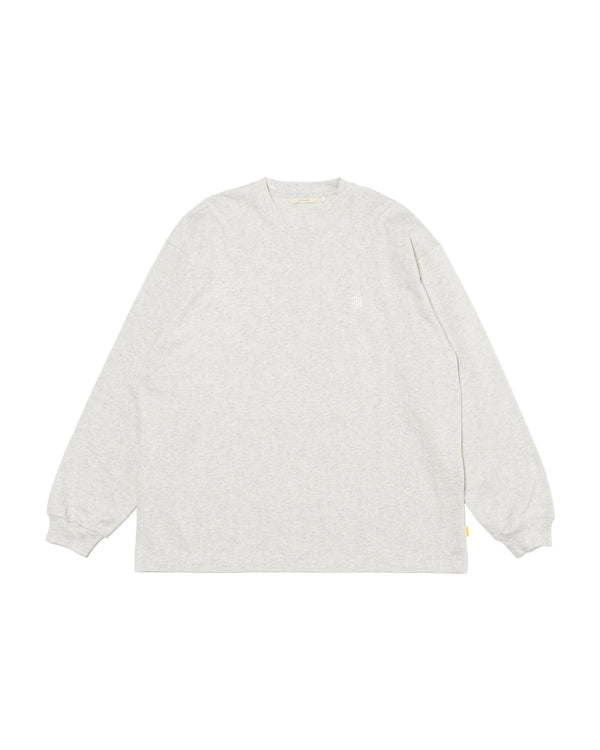 【FARAH|ファーラー】EMBROYDERY LOGO L/S TEE "FRH LOGO"/エンブロイダリーロゴL/Sティー"(WHITE , HEATHER GREY , NAVY) - STREAM