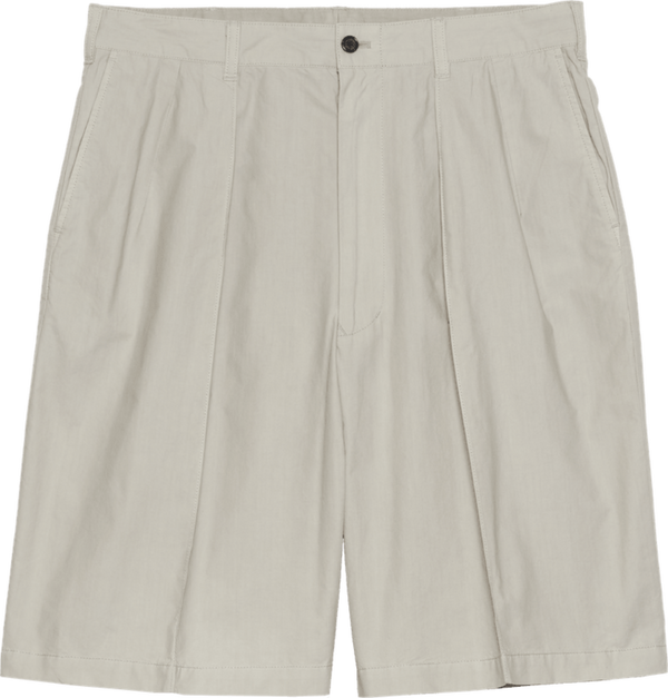 【FARAH|ファーラー】GARMENT DYE PIN TUCK WIDE SHORT/ガーメントダイピンタックワイドショーツ(BROWN , LIGHT GREY , LIGHT SAGE)