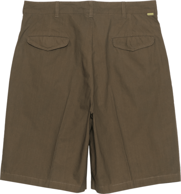【FARAH|ファーラー】GARMENT DYE PIN TUCK WIDE SHORT/ガーメントダイピンタックワイドショーツ(BROWN , LIGHT GREY , LIGHT SAGE)