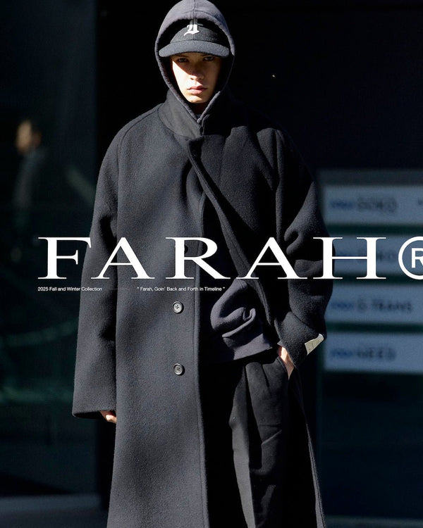 【FARAH|ファーラー】LONG CHESTER COAT/ロングチェスターコート(BLACK) - STREAM【FARAH|ファーラー】LONG CHESTER COAT/ロングチェスターコート(BLACK)STREAMBLACKM